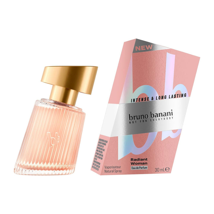 Bruno Banani Radiant Woman Eau De Parfum, un parfum radiant cu note fructate strălucitoare și o notă de chihlimbar, 30 ml