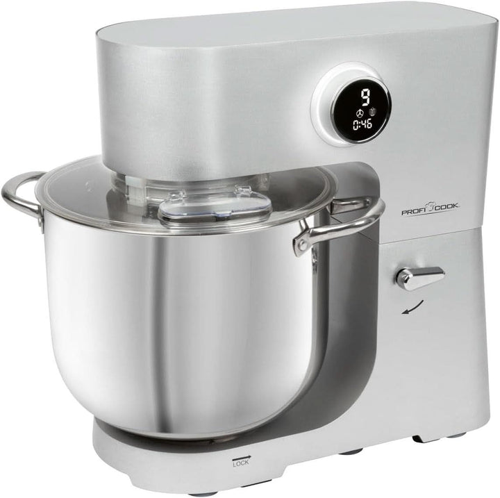 Proficook® Küchenmaschine Mit XXL 12L Schüssel | Knetmaschine Mit 2500W Longlife-Profi-Motor | Metallgetriebe Und Led-Display | Food Processor Für Bis Zu 8,5 Kg Teig |13 Geschwindigkeiten | PC KM 1254 Mama si Copilul Naty Shop