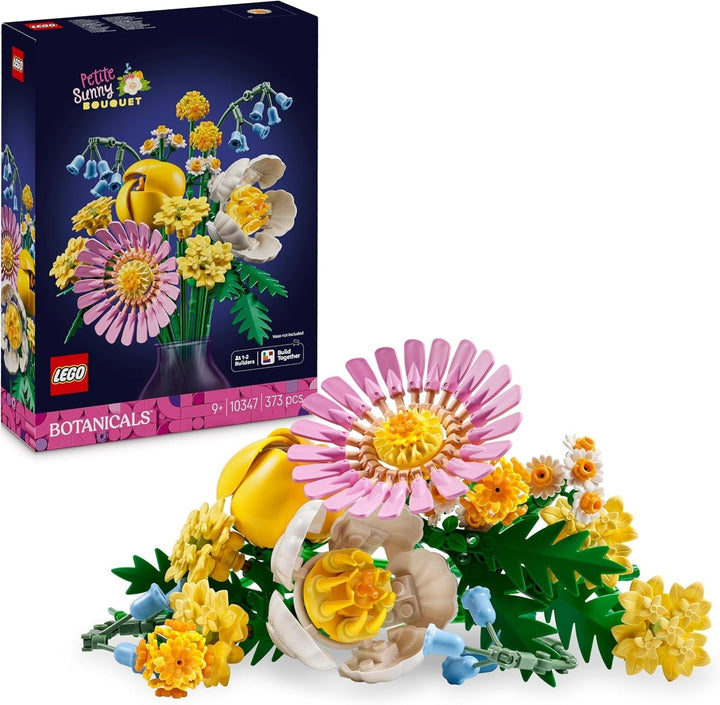 Buchet mic de vară LEGO Botanicals - Set de construcție cu flori artificiale - Incl. albăstrele, ranunculițe, lalele - Idee de cadou pentru femei, mame și bărbați - 10347 Seturi de constructie Besuche den LEGO-Store Titlu implicit