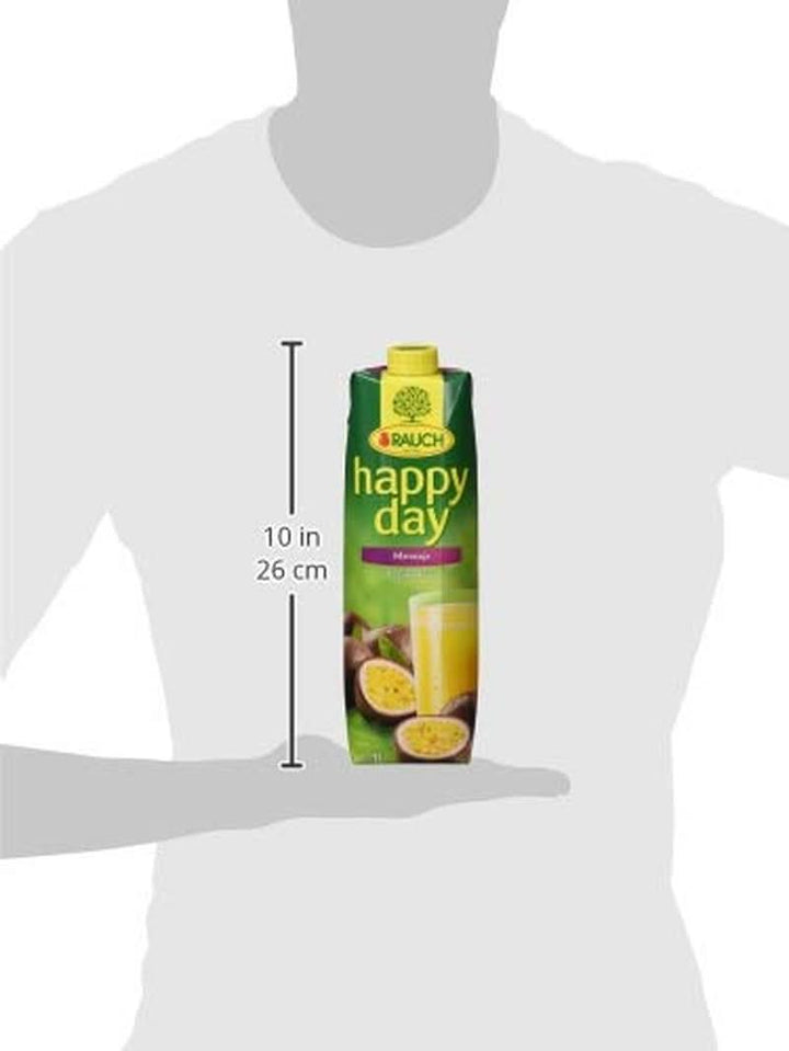 Rauch Happy Day Maracuja | Cu o mulțime de vitamina C | Magie exotică și aromă intensă | 6X 1 litru, Tetra Prisma Bauturi fara alcool Naty Shop