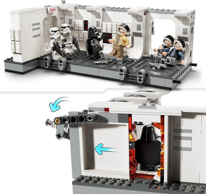 LEGO Star Wars Îmbarcarea pe Tantive IV, Jucărie de construcție pentru filmul O nouă speranță, Playset de fantezie pentru copii de colecționat, Idee de cadou pentru băieți și fete de peste 8 ani și pentru colecționari 75387 Seturi de constructie Besuche den LEGO-Store