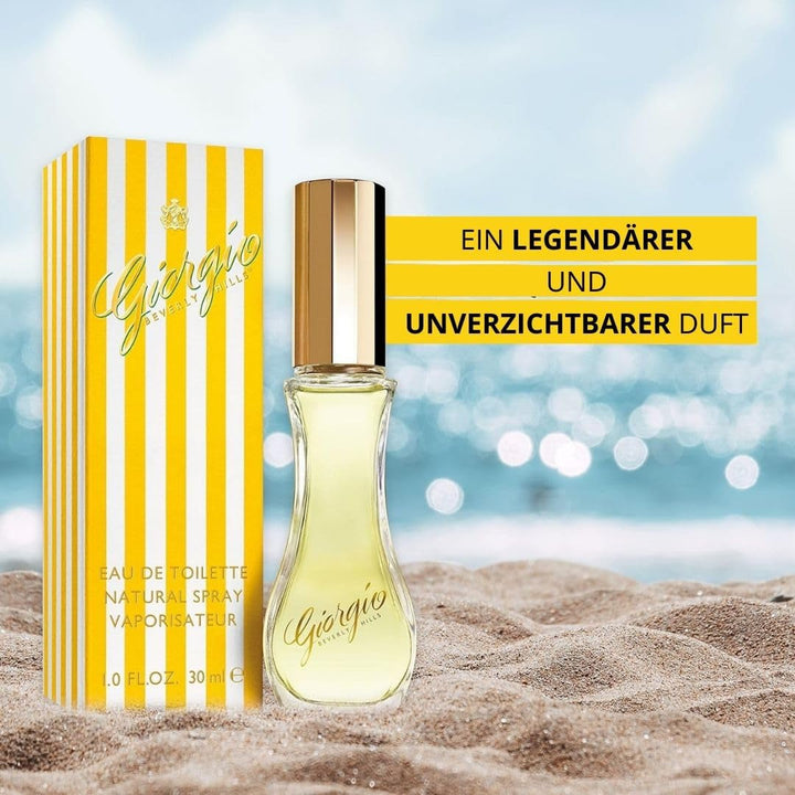 Giorgio Beverly Hills - Giorgio Yellow Eau De Toilette, Parfum Spray Feminin și Elegant, Cu Note Florale, Proaspete și Ușor Orientale, Aromă Lemnoasă, Parfum pentru Femei