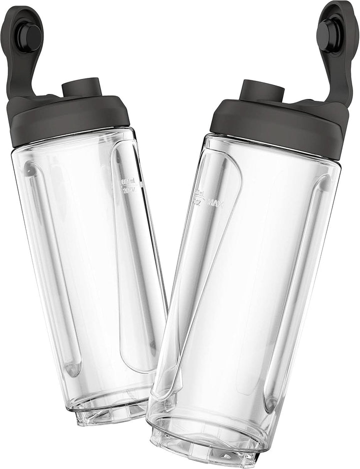 Tefal BL15FD Mix Und Move Mini-Standmixer, 300 Watt, 2 Flaschen To-Go in Premium Tritan, Kompaktes Design, Einfach Zu Reinigen, Abnehmbare Klingen, Einknopfbedienung, Silber/Grau Mama si Copilul Naty Shop