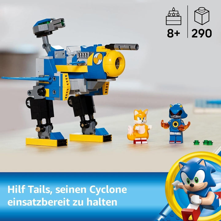 LEGO Sonic the Hedgehog Cyclone Vs. Metal Sonic - Jucărie Mechs de colecționat cu 2 minifigurine de jocuri video - Idee de cadou pentru băieți și fete de la 8 ani și adolescenți fani ai jocurilor 77002 Seturi de constructie Besuche den LEGO-Store
