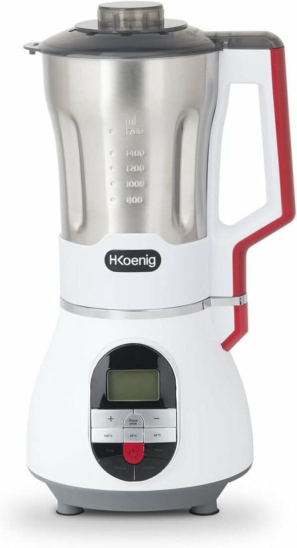 H.KOENIG MXC36 Suppenzubereiter/Mixer/Ice-Crusher/Koch- Und Mixfunktion/Bis 1,7 L/Bis 900 W/Edelstahlgehäuse / Mama si Copilul Naty Shop