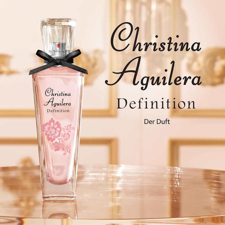 Christina Aguilera - Definition Eau De Parfum, Parfum ușor, Cu mandarină, orhidee și chihlimbar, Note florale și citrice, Parfum răcoritor, Ideal pentru vară, Parfum pentru femei - 30 ml