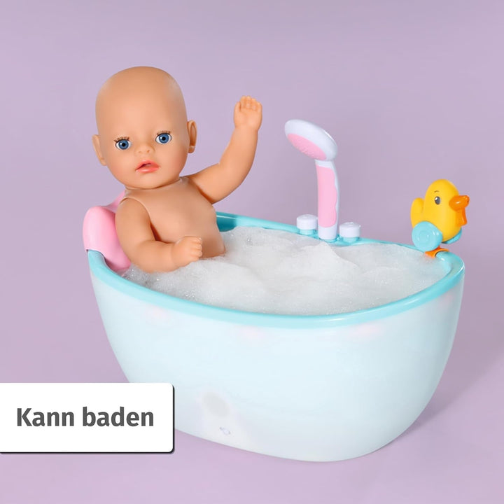 BABY Born Lukas (Little Baby Boy) 36Cm, păpușă cu 7 funcții pentru copii de la 1 an, funcționează fără baterie, păpușă mare de 36 cm Papusi Naty Shop