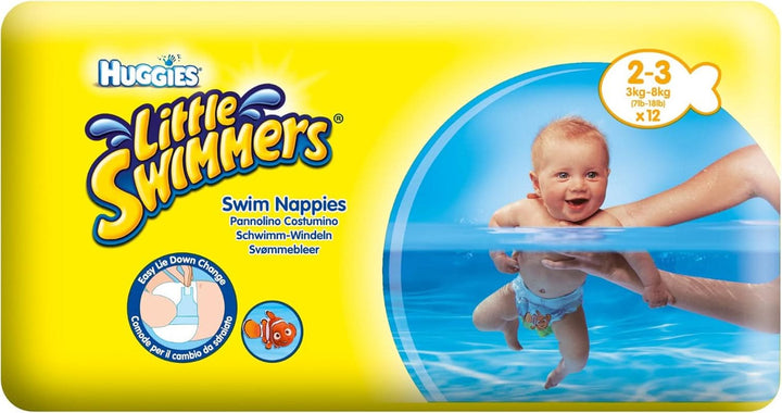 Scutece Huggies Little Swimmers, mărimea 2-3 (3-8 kg), 96 scutece Mama si Copilul Naty Shop