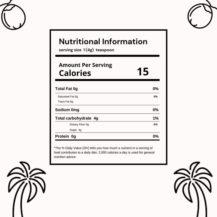 SVATV Pudră de zahăr brun de palmier, 227 grame Indulcitori Naty Shop