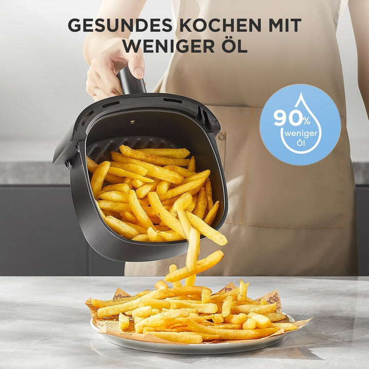 Midea Hot Air Fryer 2L, 1150W Airfryer, fără ulei, Hot air fryer, Funcție de oprire automată Electrocasnice Naty Shop