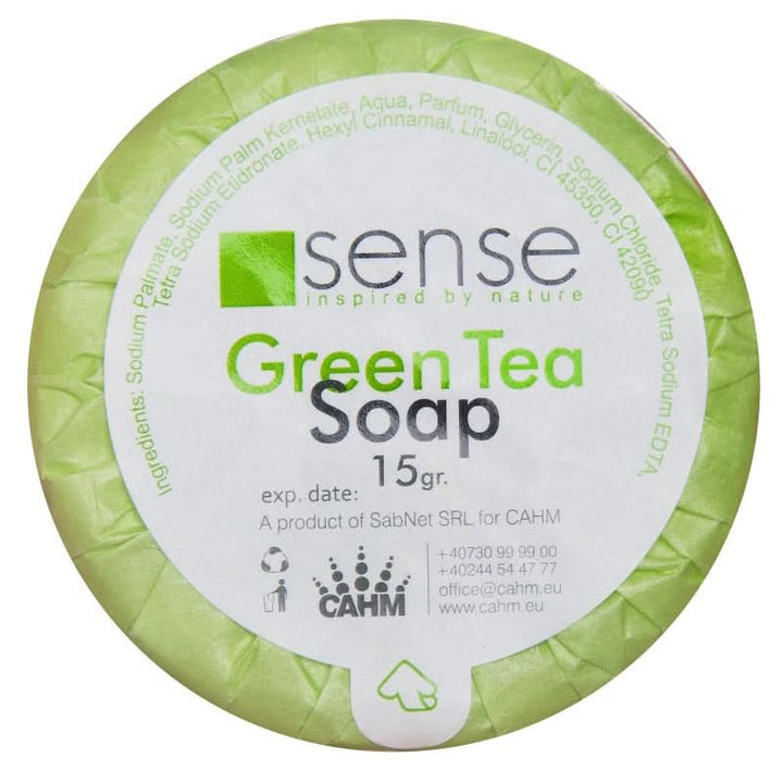 Sapun hotelier Sense Green Tea 15 gr, 25 bucati Cosmetica Hoteliera Naty Shop