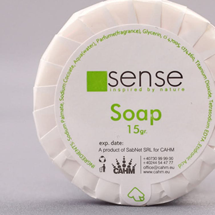 Sapun hotelier Sense – 15 g, 500 bucati Cosmetica Hoteliera Naty Shop