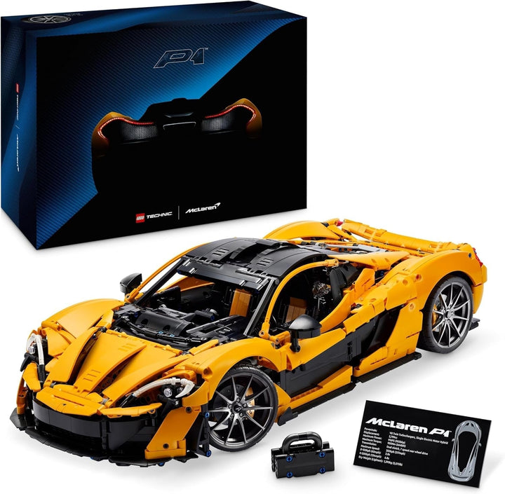 LEGO Technic Mclaren P1, set cu mașină super sport pentru adulți, cadou pentru fanii mașinilor, piesă de colecție la scară cu motor cu piston V8 și transmisie cu 7 trepte, model de mașină, set de mașini de jucărie 42172 Seturi de constructie Besuche den LEGO-Store Titlu implicit