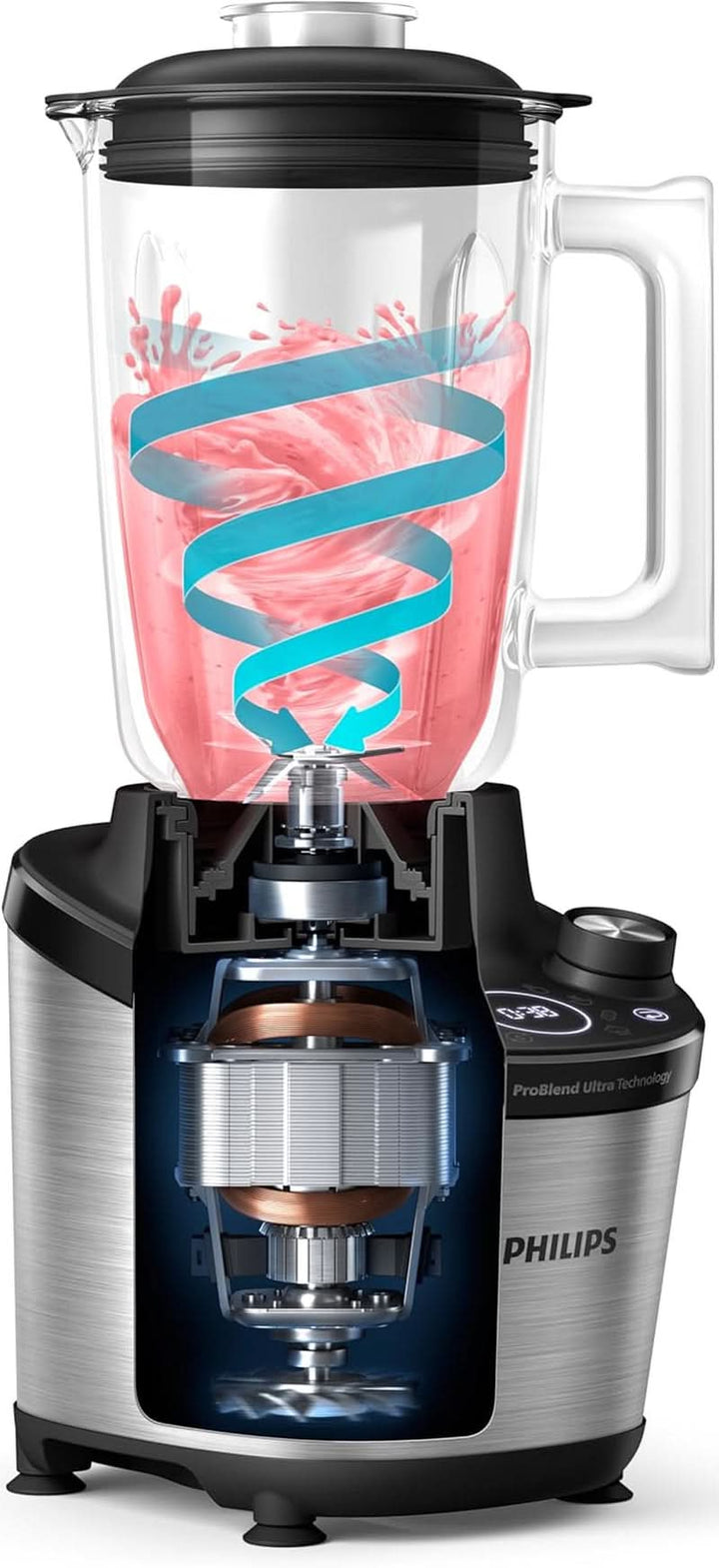 Blender PHILIPS Seria 7000 HR3760/00, 2l, 1500W, 12 trepte viteza, negru Bucatarie Naty Shop