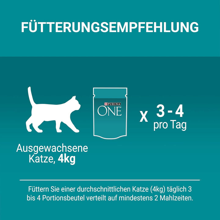 Hrană umedă pentru pisici PURINA ONE Adult, amestec de varietăți, pachet de 40 (40 X 85G)
