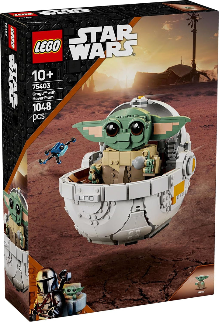 LEGO Star Wars 75403 Grogu în leagănul său repulsor din Mandalorian - Minifigurină de colecție - Model de construit, jucat și expus - Decorațiuni pentru casă - Cadou pentru băieți și fete cu vârsta de peste 10 ani Seturi de constructie Besuche den LEGO-Store