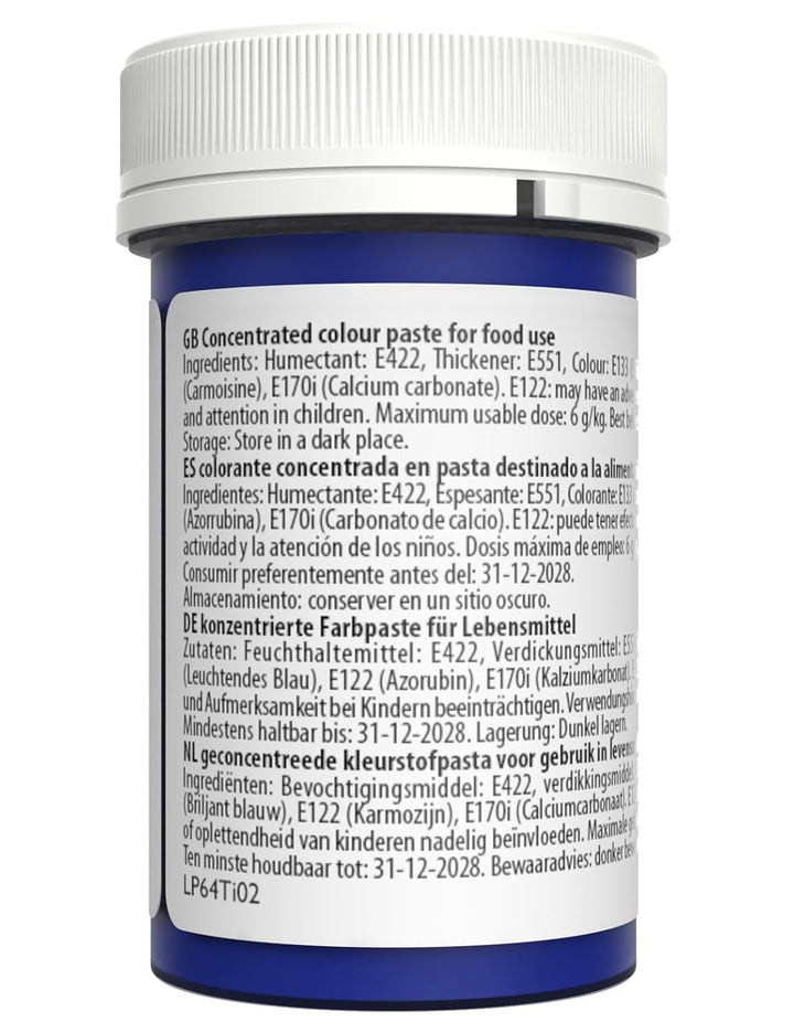 Colorant alimentar pastel Sugarflair pentru paste, albastru clopoțel, colorant alimentar pentru paste, fondant și marțipan, culori concentrate Spectral - 25 g