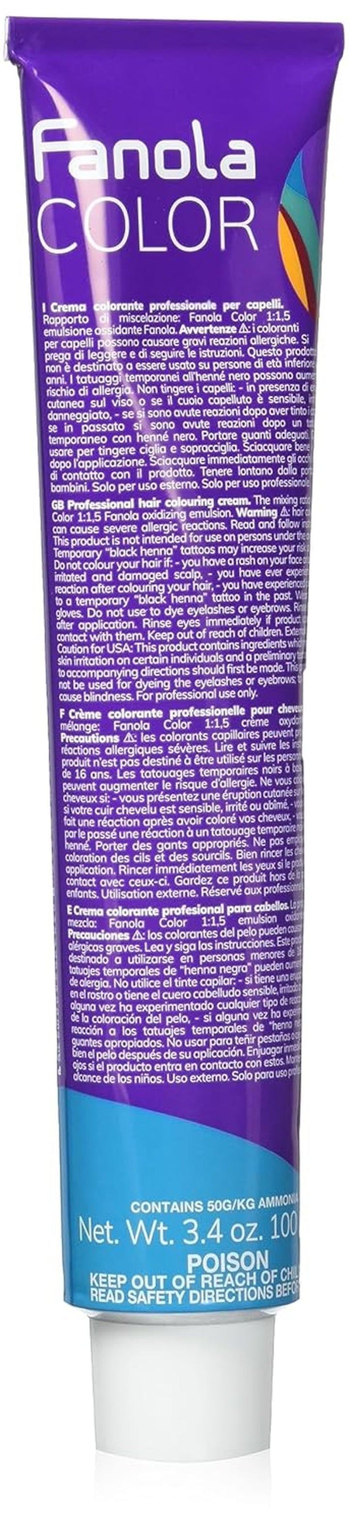 Fanola crema colore Cremă colorantă 7.0 Blond, 100 ml Vopsea pentru par Naty Shop 11.2 Super Blond