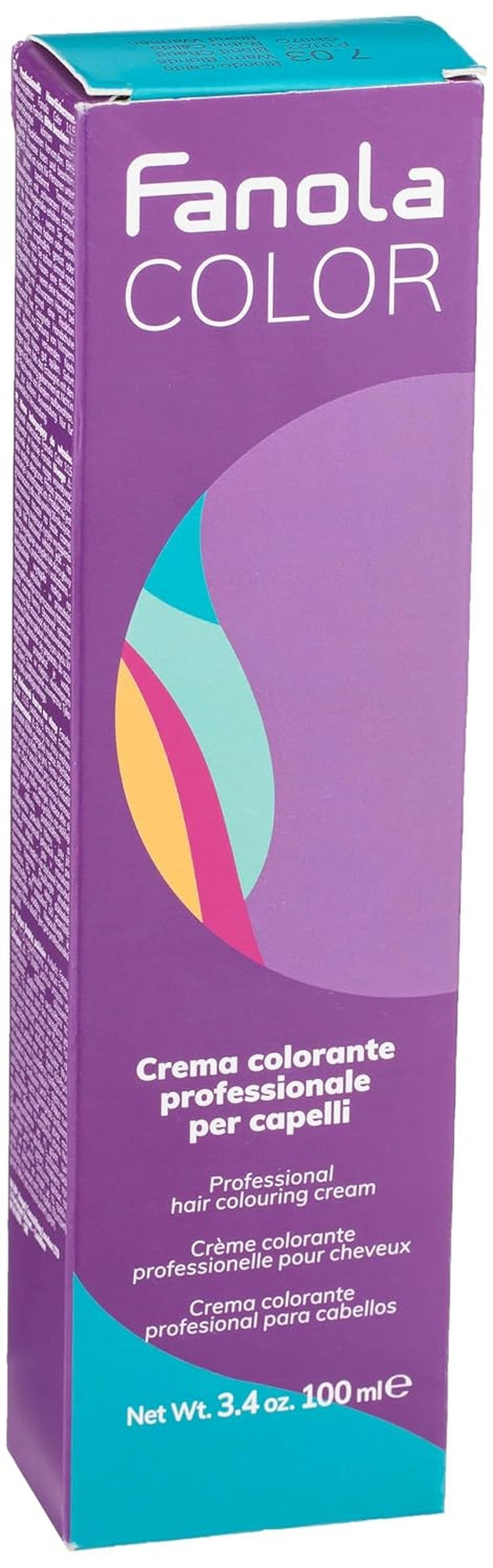 Fanola crema colore Cremă colorantă 7.0 Blond, 100 ml Vopsea pentru par Naty Shop 7.03 Blond cald