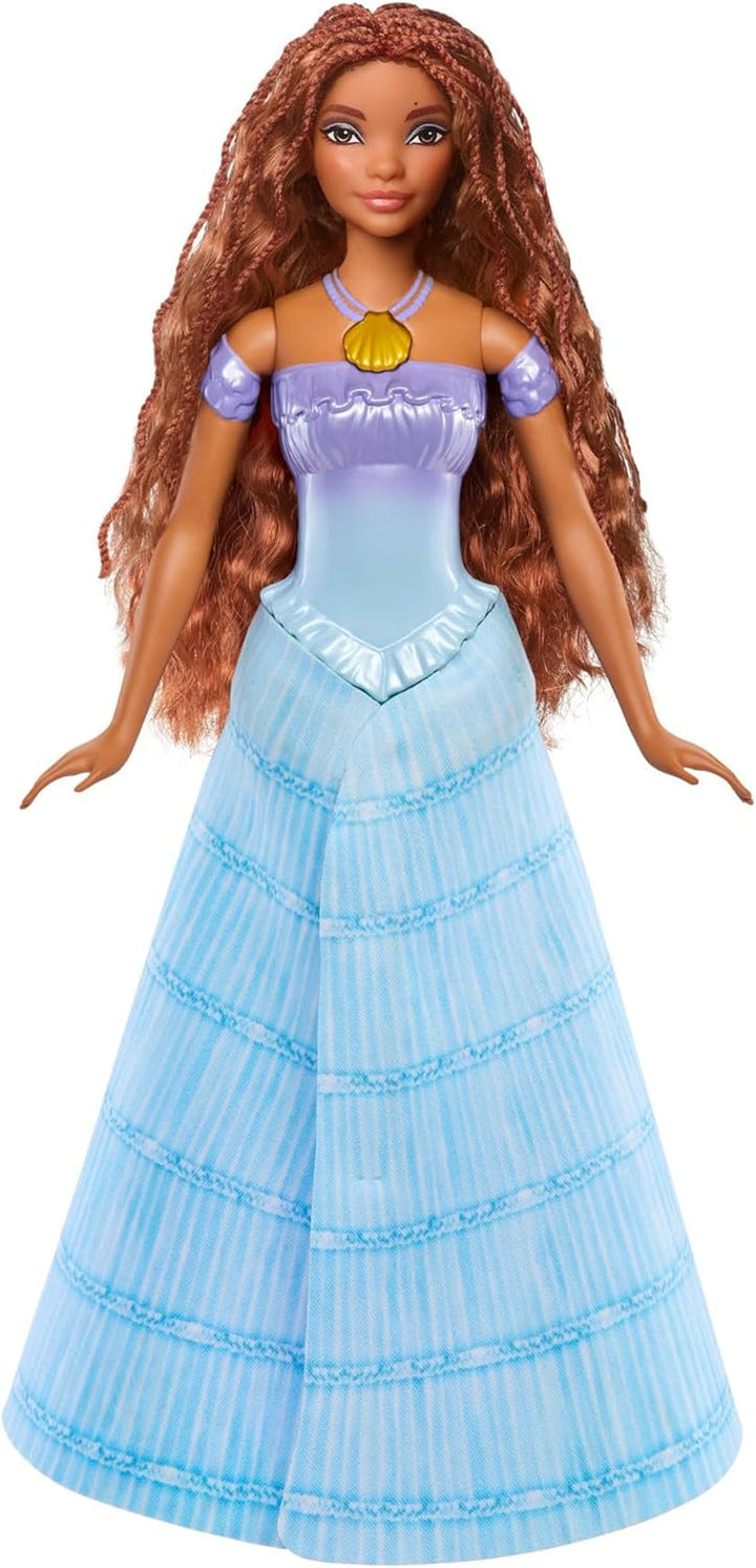 Mattel Disney Princess Ariel Doll, Inspirată de filmul Mica Sirenă, Transformare: Jucărie om-sirenă, Mobil, Cadouri Disney, Jucării de la 3 ani, HLX13 Papusi Naty Shop