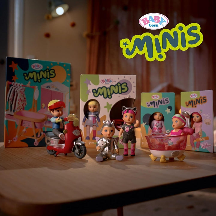 BABY Born Minis set de joacă pentru cadă cu păpușă Minis Amy și rață, 906101 Zapf Creation Papusi Naty Shop