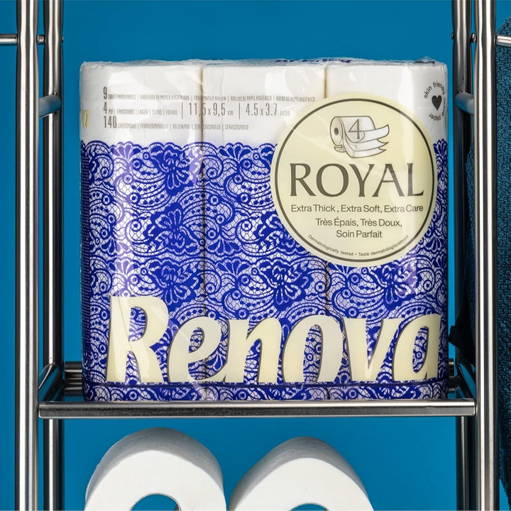 Hârtie igienică Renova ROYAL 9 role, albă, normală