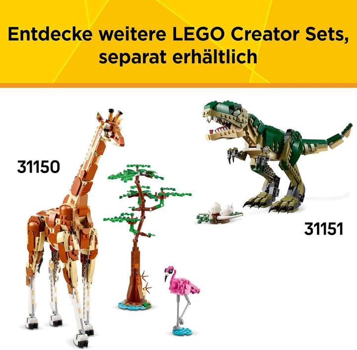 LEGO Creator 3In1 Green Dragon - Jucărie - Convertibil în șarpe de mare sau Phoenix - Jucărie de construit cu animale pentru copii - Cadou pentru băieți și fete de la 9 ani 31161 Seturi de constructie Besuche den LEGO-Store