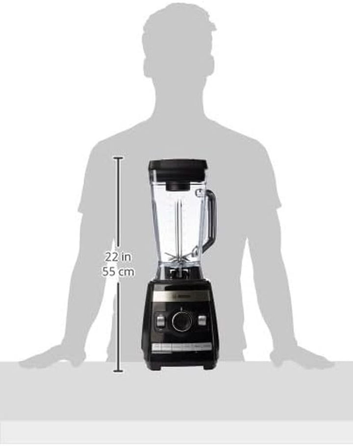 Bosch Standmixer Vitaboost MMBH6P6B, 6-Klingen-Edelstahlmesser, 2,5L Tritan-Mixbehälter, Stopfer, 6 Automatikprogramme, Rezeptbuch, Bpa-Frei, Einfache Reinigung, 45,000 U/Min, 1600 W, Schwarz Mama si Copilul Naty Shop