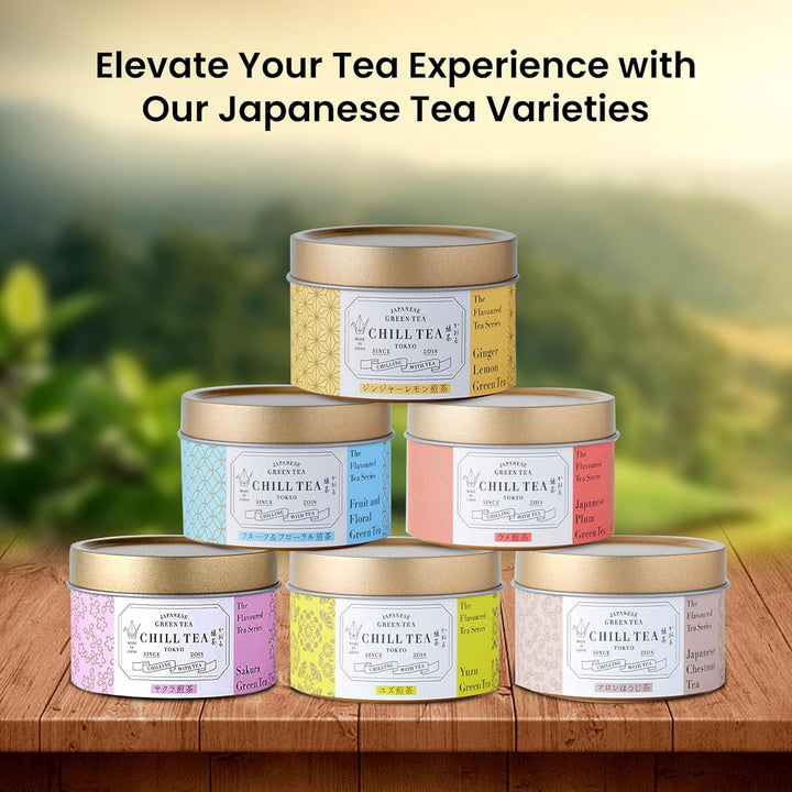 Ceai verde cu ghimbir și lămâie de  - 100% ceai verde japonez - aromă de citrice (30 g)