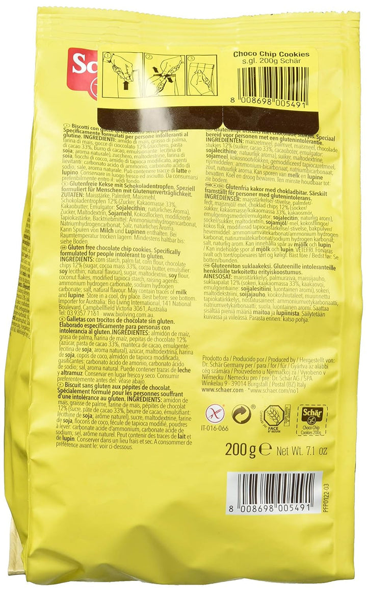 Fursecuri cu ciocolată fără gluten, 200g