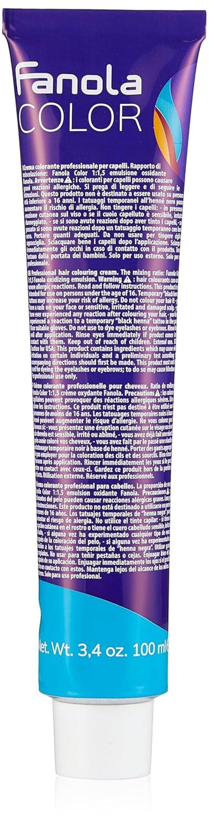 Fanola crema colore Cremă colorantă 7.0 Blond, 100 ml