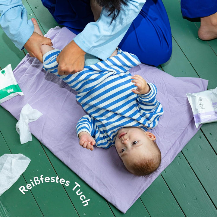 Naïf - Șervețele umede fără plastic - 1296 bucăți (24 bucăți X 54 șervețele umede) - Îngrijire pentru fundul, corpul și fața bebelușului - 99% apă - 0% parfum și alcool