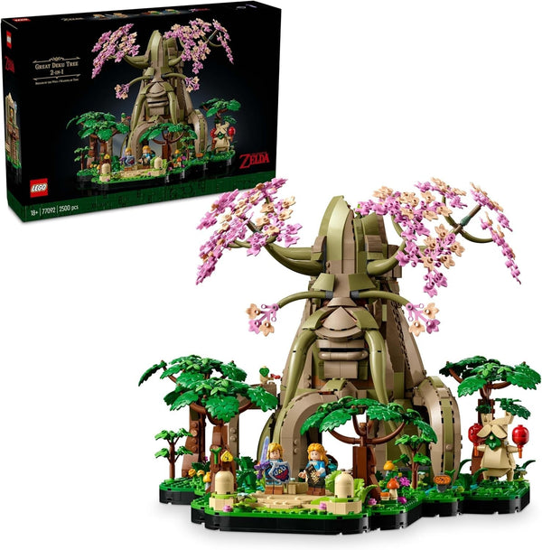LEGO The Legend of Zelda Deku Tree 2-In-1 - piesă de colecție cu prințesa Zelda și 3 minifigurine Link - set de construcție pentru adulți și idee de cadou pentru fanii jocurilor video - 77092 Seturi de constructie Besuche den LEGO-Store Titlu implicit