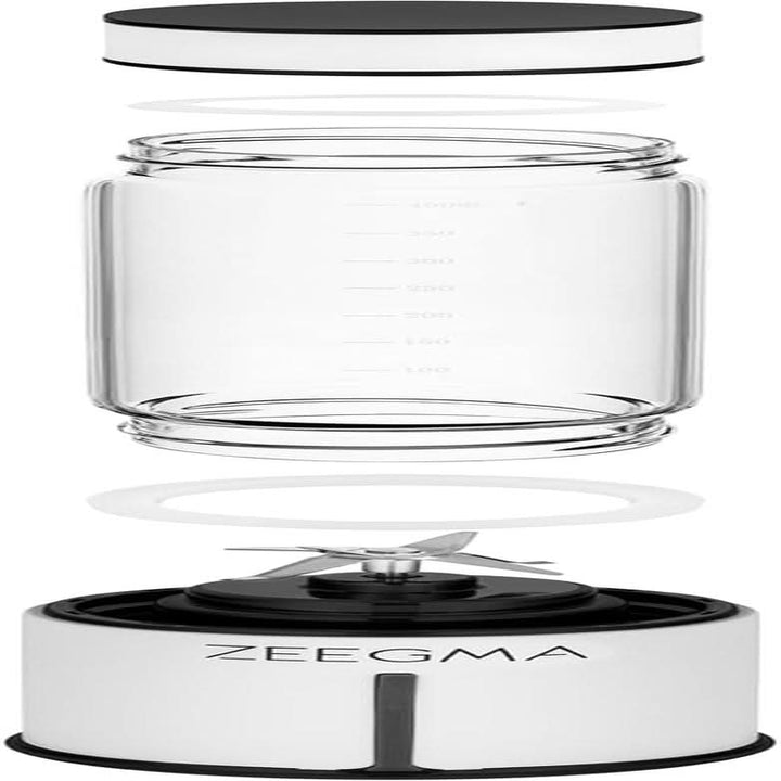 ZEEGMA Vitamine GO Tragbarer Mixer Für Cocktails Und Smoothies 300W, Personal Blender, Mini-Mixer 450Ml Mit 6 Klingen, 2 Geschwindigkeiten Akku 5000 Mah, 25 Anwendungen Pro Ladung Mama si Copilul Naty Shop