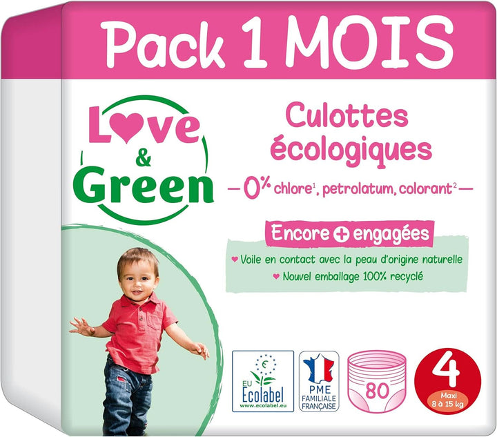 - Diapera sănătoasă și ecologică Dimensiunea 6 (+16 kg), pachet de 1 Naty Shop Culottes Taille 4 - Pack 1 Mois