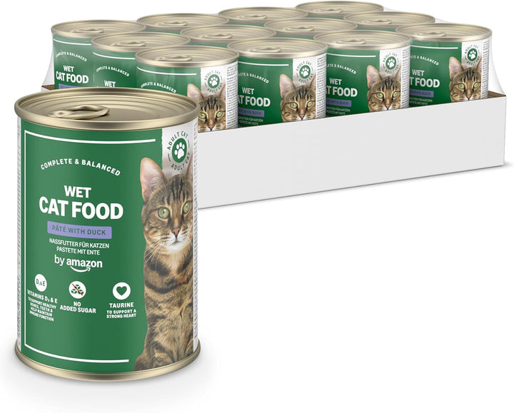 By Amazon Hrană umedă fără cereale pentru pisici, conservă, pateu de pui, 12 X 400 G
