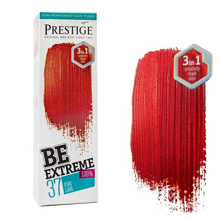 Vip's Prestige Be Extreme | Tonic semipermanent pentru păr 50 Wild Green | Pigment pur | Adaugă culoare părului vopsit sau cărunt | Rezultat temporar | Fără amoniac, fără parabeni, fără PPD