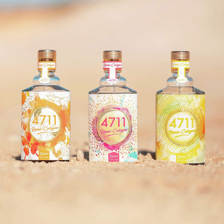 4711® Remix Cologne Lemon - Urban Summer | Apă de colonie - Fructată - Strălucitoare - Sălbatică - Prospețimea vibrantă a lămâii, remixată recent pentru vară! | Vaporizator spray natural 100 ml