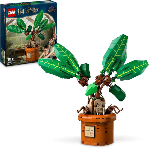LEGO Harry Potter Magic Potion Plant: Mandrake, jucărie plantă cu ghiveci, cadou magic pentru fete, băieți și toți fanii, set de joacă pentru copii imaginativi, decorațiuni interioare 76433 Seturi de constructie Besuche den LEGO-Store Titlu implicit