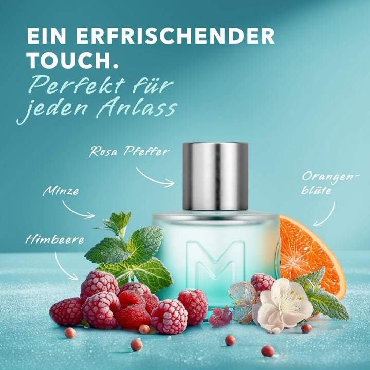 MEXX ICE TOUCH Woman Eau De Toilette, parfum de vară cu flori de portocal pentru femei active și inspirate, 20 ml