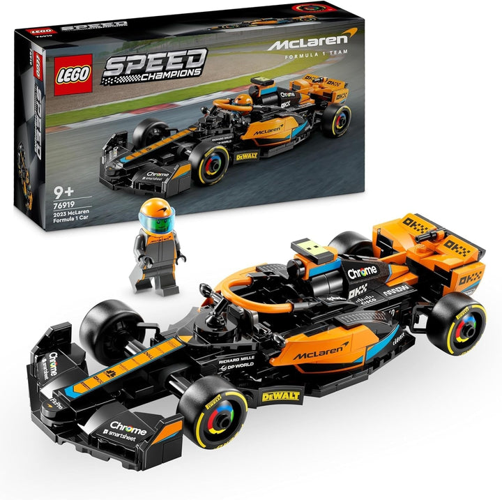 LEGO Speed Champions Mclaren Formula 1 mașină de curse 2023, jucărie pentru copii cu vârsta de peste 9 ani, băieți și fete cărora le place să se joace independent, model de vehicul construibil, decor pentru camera copiilor 76919 Seturi de constructie Besuche den LEGO-Store Singur