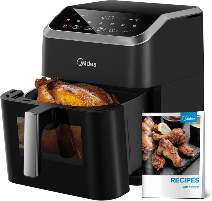 Midea Hot Air Fryer 2L, 1150W Airfryer, fără ulei, Hot air fryer, Funcție de oprire automată Electrocasnice Naty Shop 7L