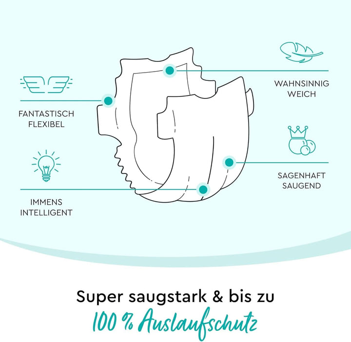 LILLYDOO Scutece prietenoase cu pielea, mărimea 2 (4-8 kg) Mama si Copilul Naty Shop