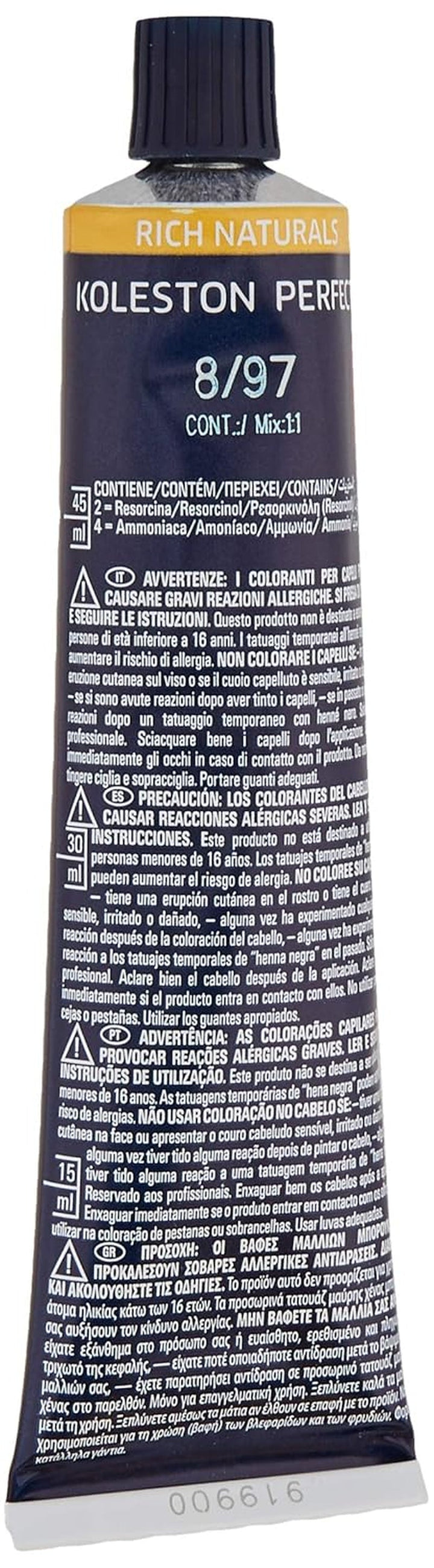 Wella Koleston Perfect Hair Colour Pure Naturals, 60 ml