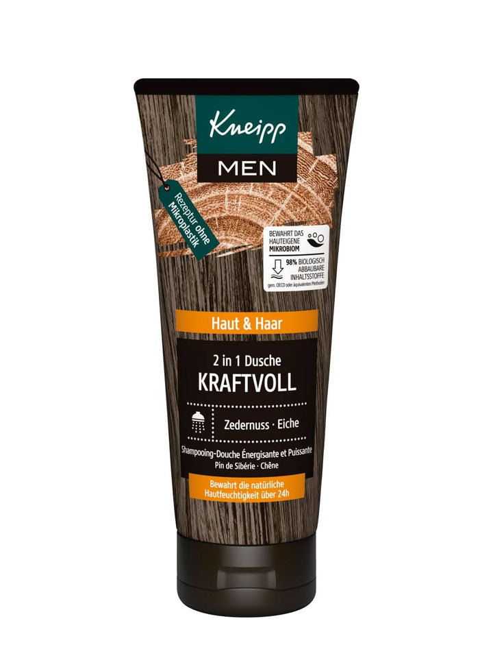 Kneipp MEN 2 în 1 Shower Powerful, Gel de duș și șampon, 200 ml Duș și baie Naty Shop