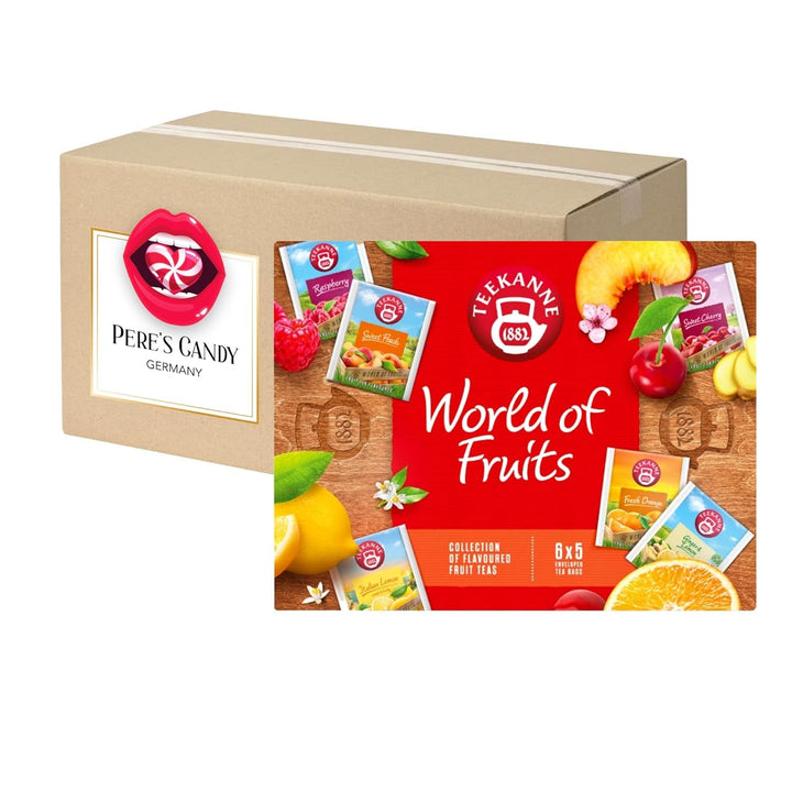 Pere'S Candy Bundle pentru ceainic LOVE Fruits Collection Box 3 x 10 pliculețe ceai de fructe + cadou Pere'S Candy