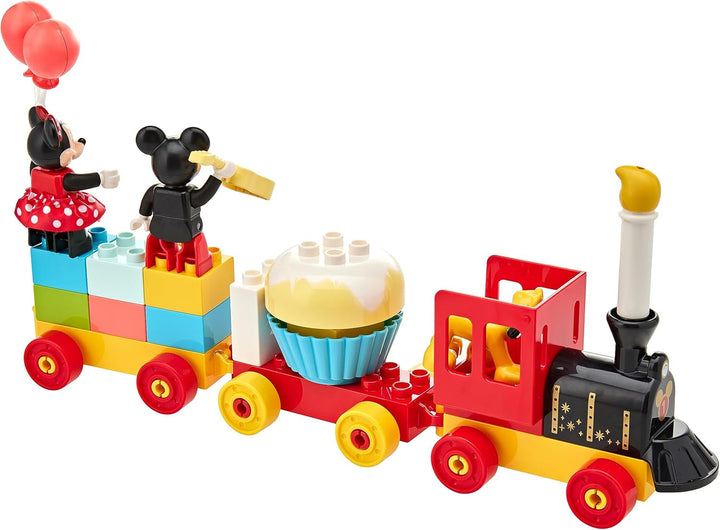 Trenul aniversar LEGO 10941 DUPLO Disney Mickey și Minnie, tren de jucărie cu tort și baloane, cadou pentru copii de 2 ani și peste Seturi de constructie Besuche den LEGO-Store