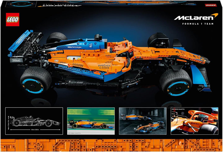 Lego Technic Mclaren Formula 1 Racing Car - Model F1 pentru adulți cu motor V6 și direcție - Cadou pentru fanii și colecționarii sporturilor cu motor - 42141 Seturi de constructie Besuche den LEGO-Store