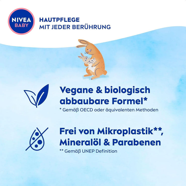 NIVEA BABY Soft & Cream Feuchttücher, Baby Feuchttücher Zur Sanften Reinigung Empfindlicher Babyhaut, Hypoallergene Feuchttücher Für Babys Mit Mandelöl Und Vitaminen (4 X 57 Stück) Naty Shop