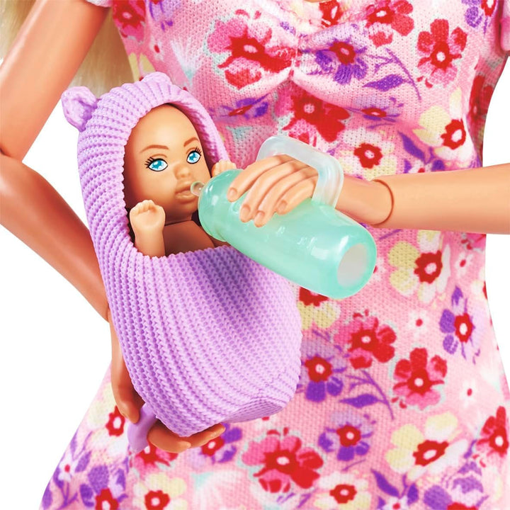 Simba 105733680 Steffi LOVE Doll Hello Baby (29 Cm) - Păpușă de joacă gravidă cu burtă în creștere, păpușă și accesorii - jucărie pentru copii pentru fete și băieți de la 3 ani, negru Papusi Naty Shop